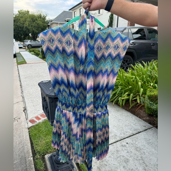 Ramy Brook Goldie Chevron Sleeveless Romper - Picture 7 of 8